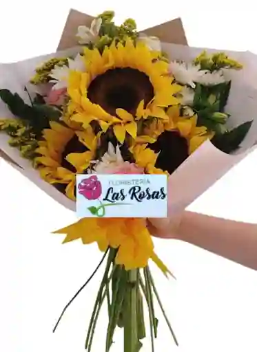 Flores X 3 Girasoles Surtidos