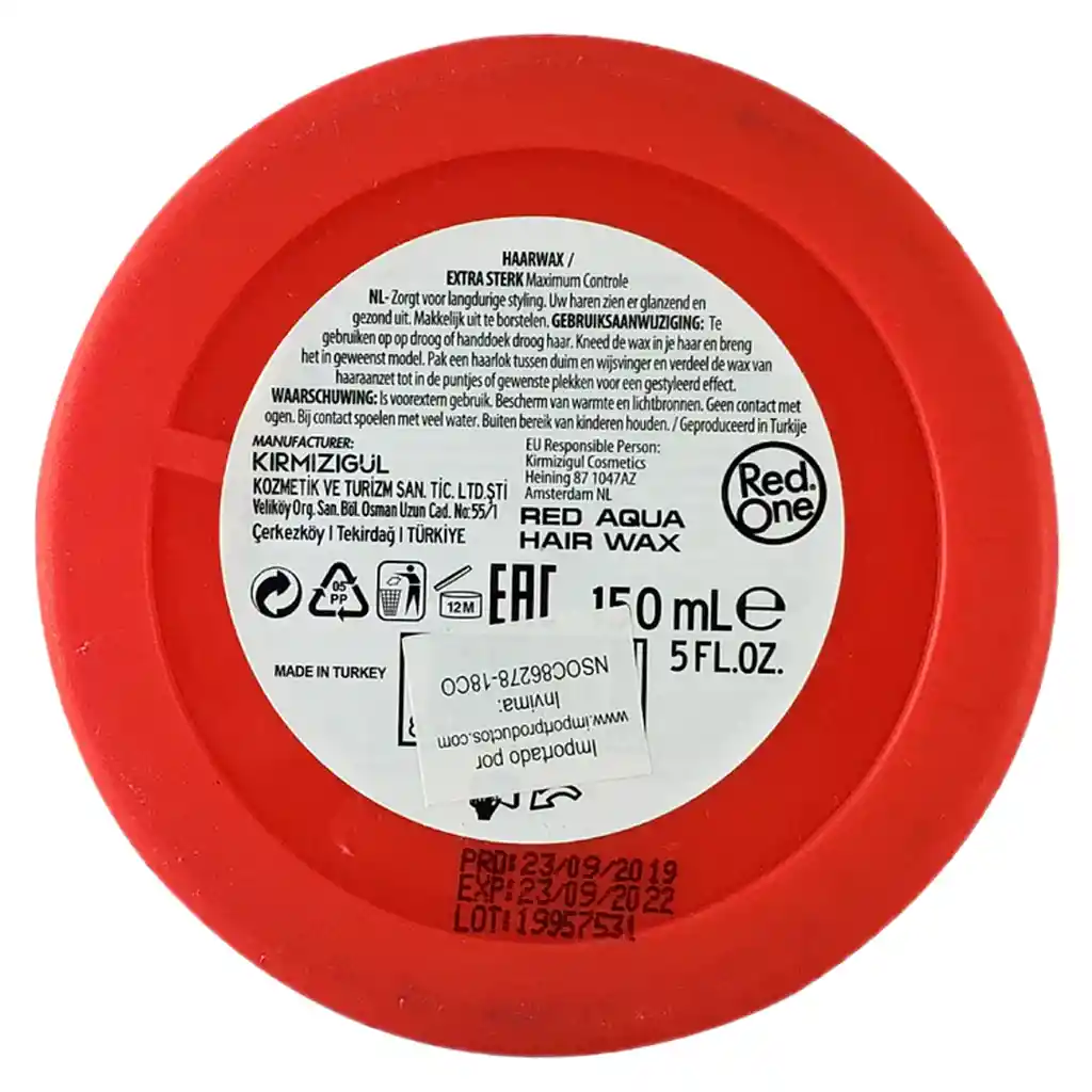 Red One Wax Ceras Y Pomadas Para Cabello Color Rojo