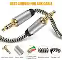 Cable Auxiliar De Audio 1 En 1 Jack 3.5 De 2 Metros