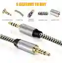 Cable Auxiliar De Audio 1 En 1 Jack 3.5 De 2 Metros