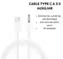 Cable Auxiliar De Audio Tipo C A Jack 3.5 De 1 Metro