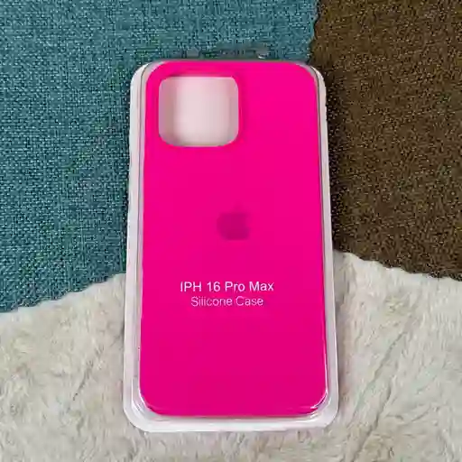 Forro Iphone 16 Pro Max / Silicona Fucsia