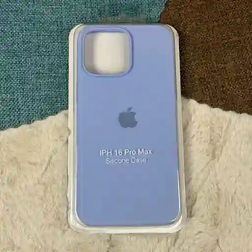 Forro Iphone 16 Pro Max / Silicona Azul