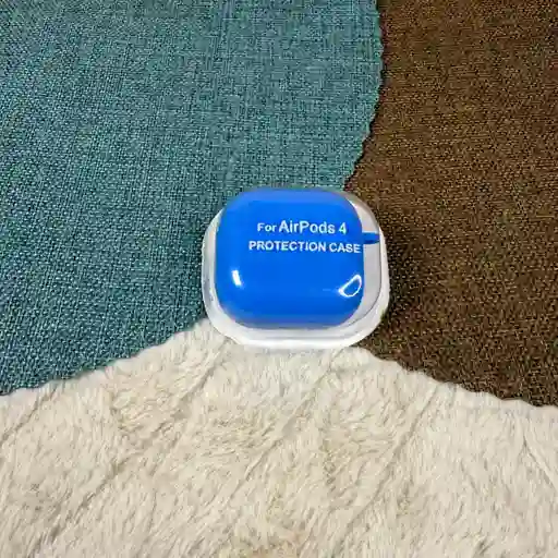 Forro - Estuche De Airpods 4 / Silicona Azul