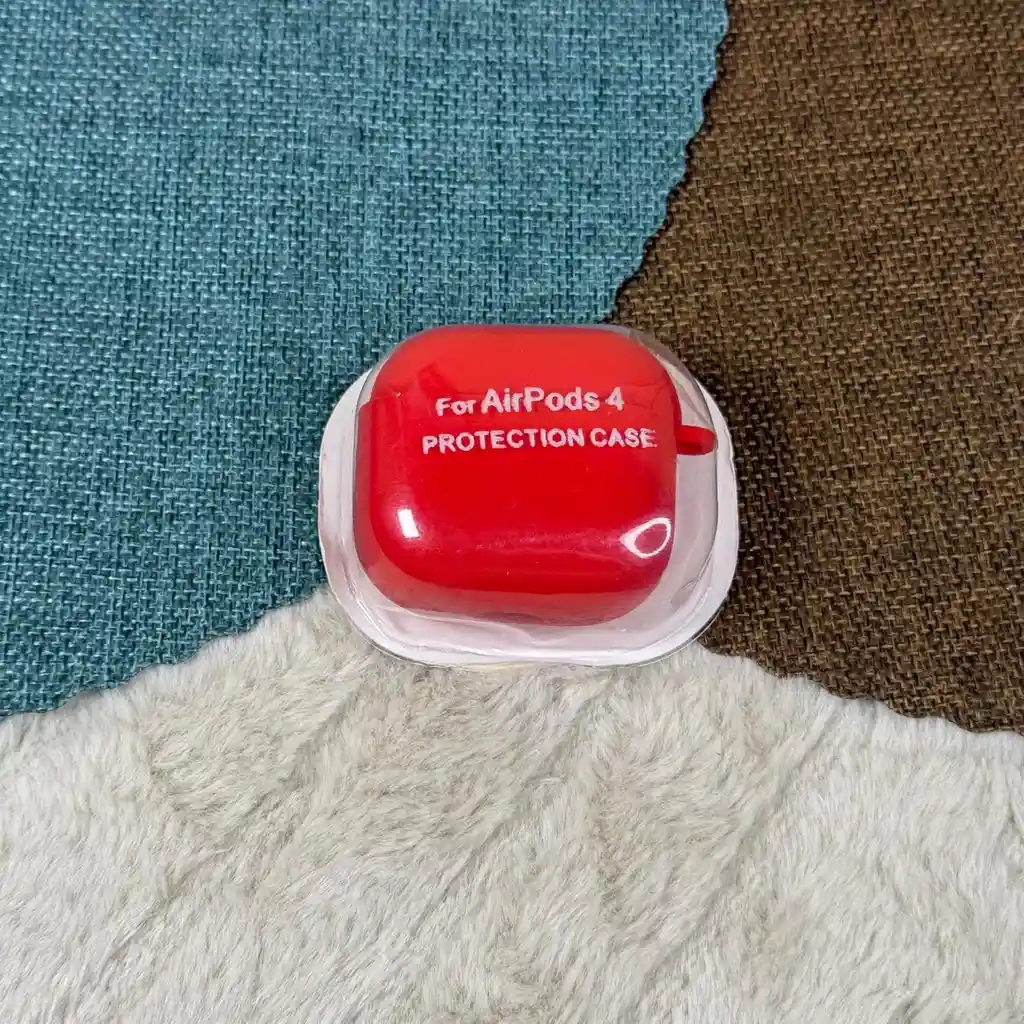 Forro - Estuche De Airpods 4 / Silicona Rojo