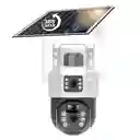 Cámara De Seguridad Ptz Solar Wifi 2.4g Doble Lente 6mpx