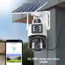 Cámara De Seguridad Ptz Solar Wifi 2.4g Doble Lente 6mpx