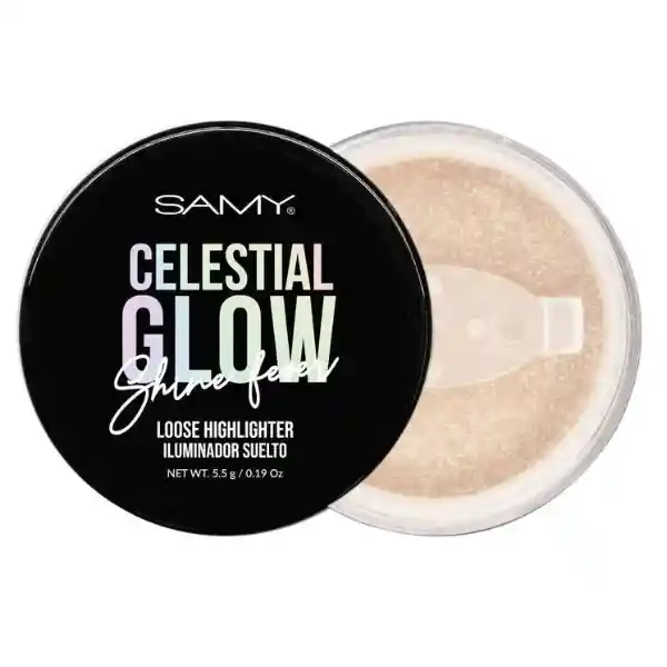 Polvo Suelto Iluminador Samy X 5.5g - Tono 01 Celestial