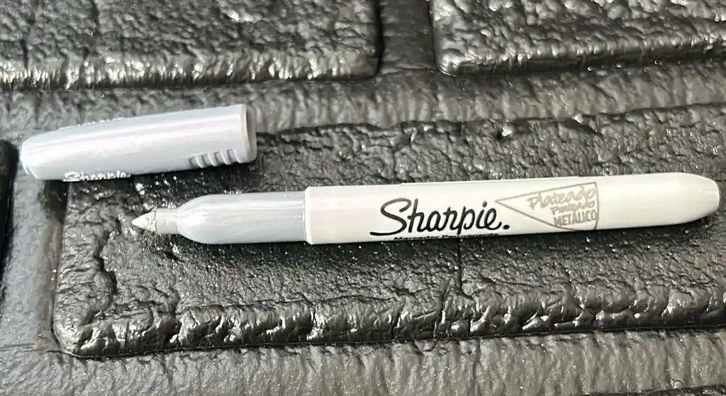 Marcador Sharpie Plateado Fino