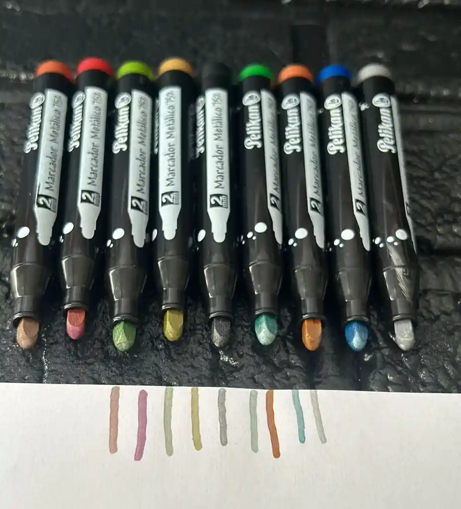Marcador Grafico Metalizado X10 Unidades