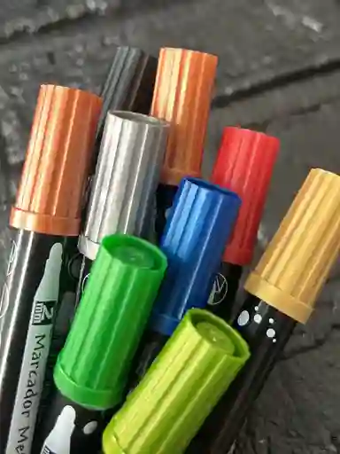 Marcador Grafico Metalizado X10 Unidades