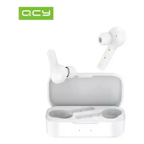 Auriculares Duales Inalámbricos Bluetooth 5.0 Qcy T5 Blancos
