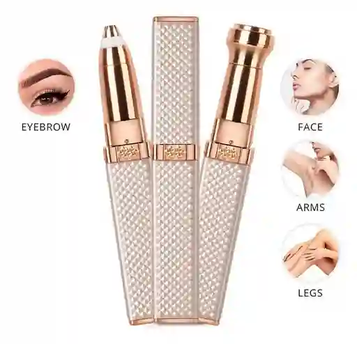 Depilador Facial 2 En 1 Recargable Lápiz Labial