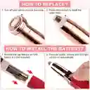 Depilador Facial 2 En 1 Recargable Lápiz Labial