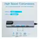 5 En 1 Usb Hub Adaptador Pd 3.0 Tipo C Hdmi 4k 5gbps