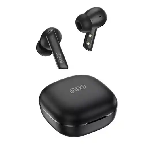 Qcy Ht05 Audifonos Melobuds Bluetooth 5.2 Anc 40 Db De Baja Latencia, Color Negro