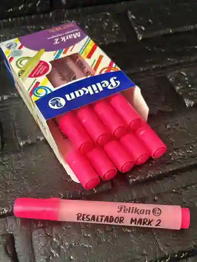 Resaltador Fucsia Pelikan Caja X10 Unidades