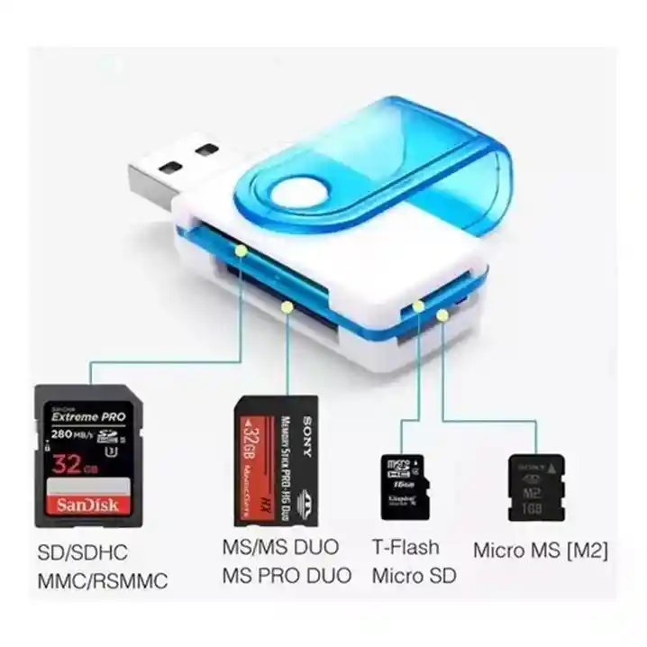 Lector De Memoria Sd Micro Sd A Usb