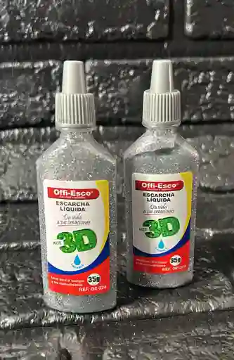 Escarcha Liquida Plateada 35g Offi-esco