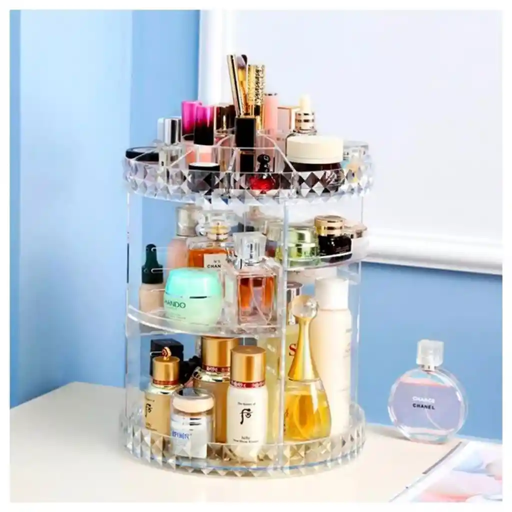 Organizador De Maquillaje Y Cosméticos Giratorio 360°