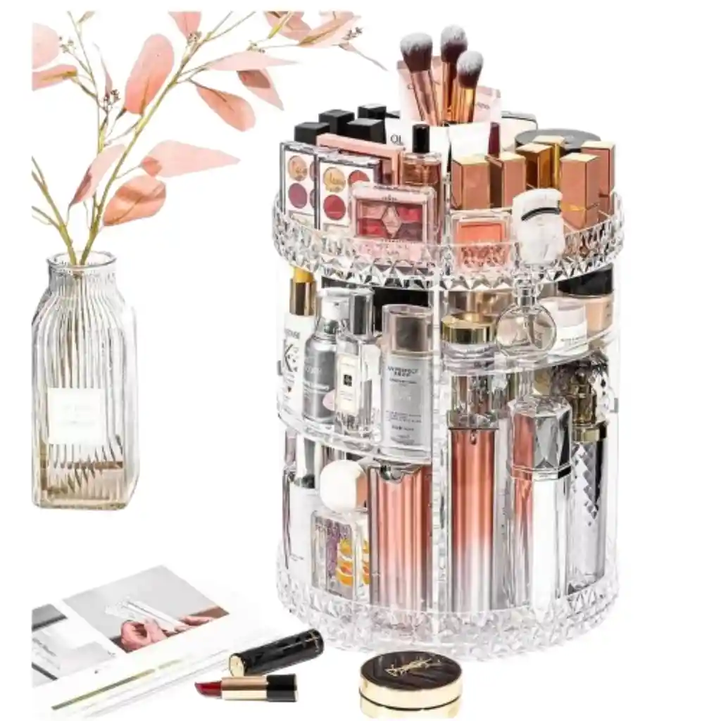 Organizador De Maquillaje Y Cosméticos Giratorio 360°