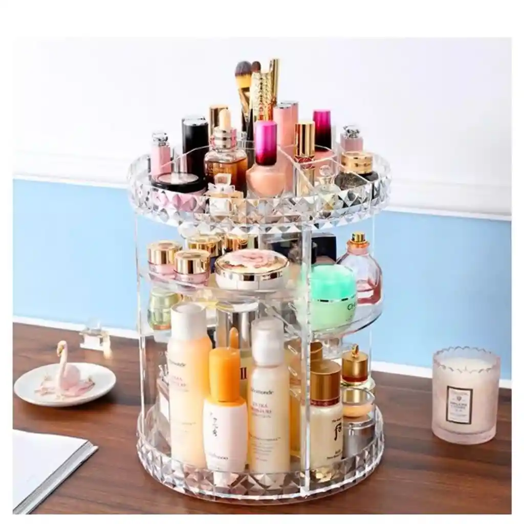 Organizador De Maquillaje Y Cosméticos Giratorio 360°