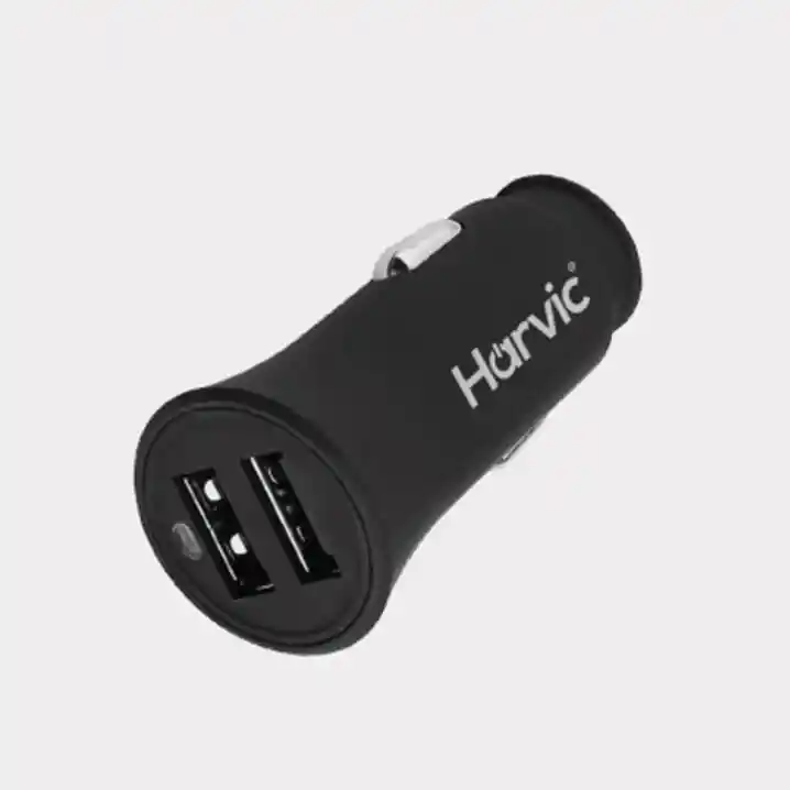Cargador Para Carro Plugin Doble Puerto Usb Carga Rapida Harvic Pl-224