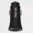 Cargador Para Carro Plugin Doble Puerto Usb Carga Rapida Harvic Pl-224