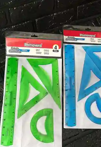 Juego Geometrico - Escuadras Primavera Flexible