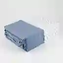 Juego Sabanas Doble Expressions Setx2 Und Basic Azul 100% Poliester