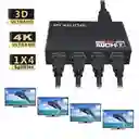 Adaptador Multiplicador 4 En 1 Out Hd 1080p 3d 1.4 Hdmi Splitter Duplicator Amplifier Switch Ac Adapter