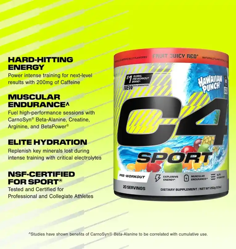 Pre Entreno C4 Sport Hawaiian Punch