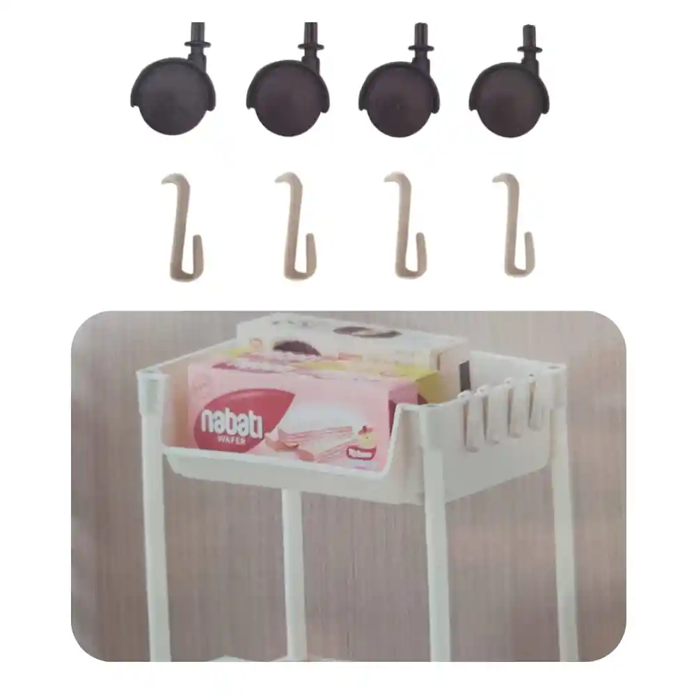 Carrito Organizador Multiusos De 3 Niveles