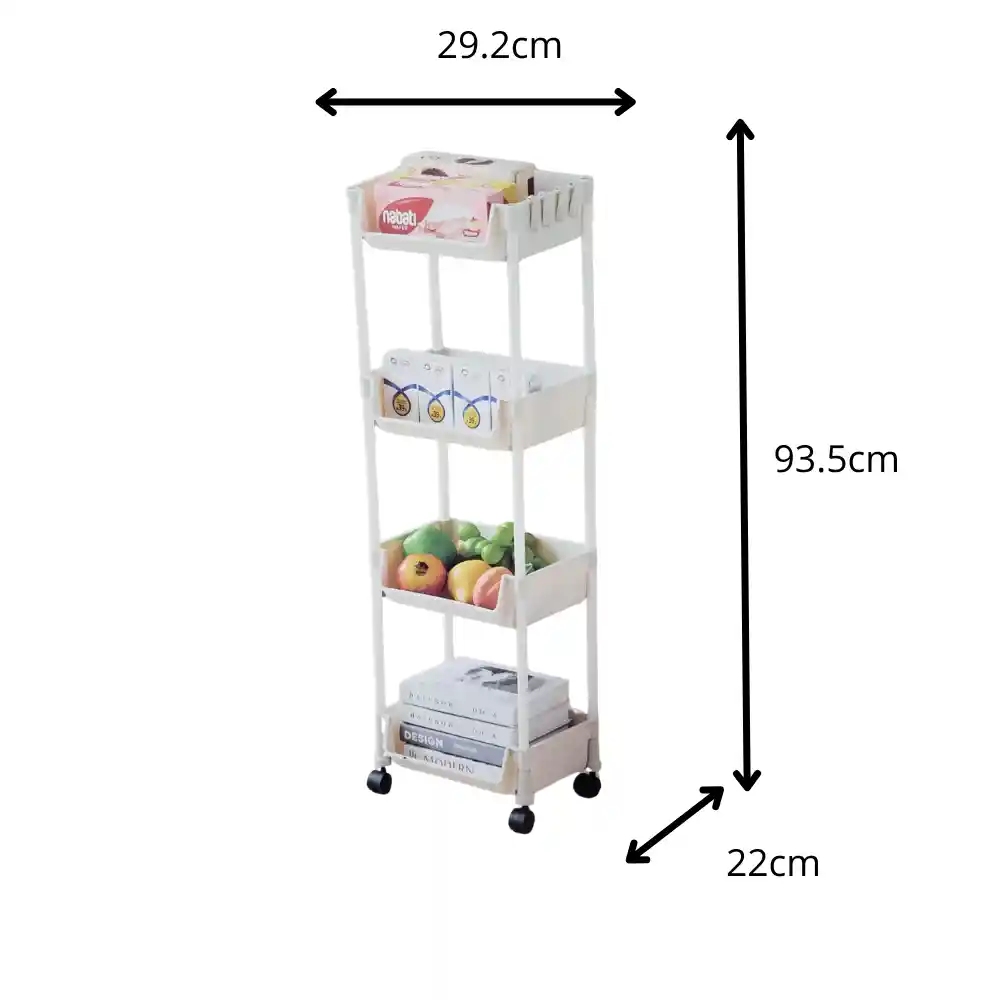 Carrito Organizador Multiusos De 3 Niveles
