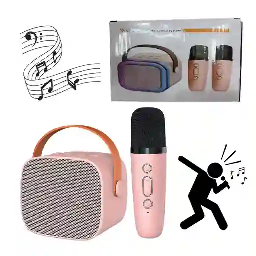 Set De Micrófono Y Altavoz Inalámbricos Mini Karaoke