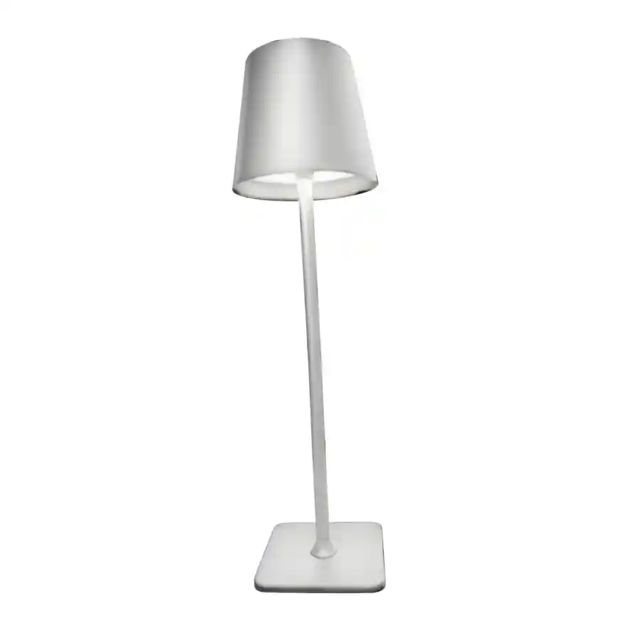 Lampara De Mesa Recargable De Hierro + Acrilico