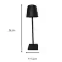 Lampara De Mesa Recargable De Hierro + Acrilico