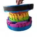 Silla Plastica Plegable De Colores Arcoiris Portatil