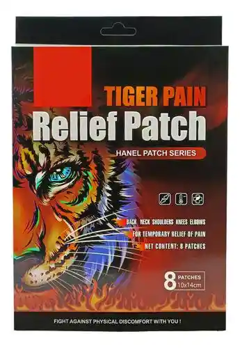 8 Parches Tigre Chino Alivia Dolor Rodillas Espalda Codo