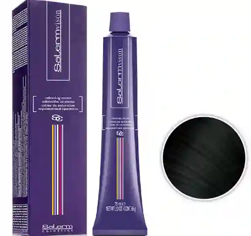 Salerm Tinte Tono 1 Negro (incluye Peróxido, Guantes Y Tratamiento)