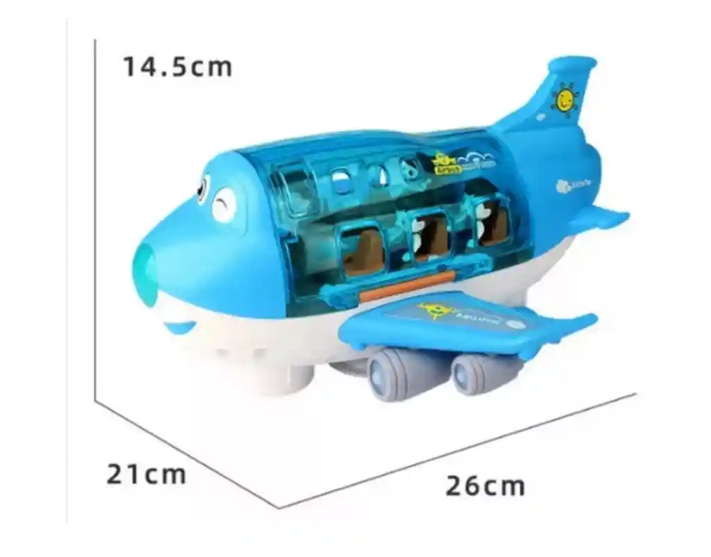 Avión Juguete Para Niños Luz Y Sonido Con Pasajeros