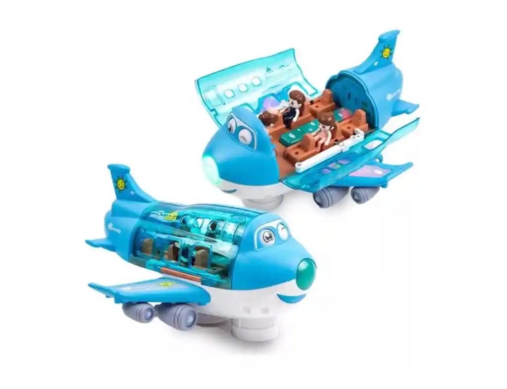 Avión Juguete Para Niños Luz Y Sonido Con Pasajeros