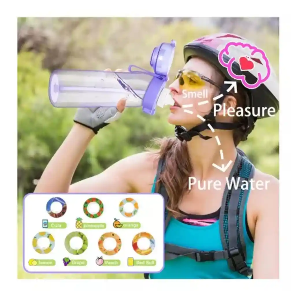 Una Botella De Agua Bottle Air Up Con 7 Cápsulas Saborizadas