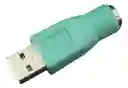 Adaptador Ps2 Hembra A Usb Macho Verde