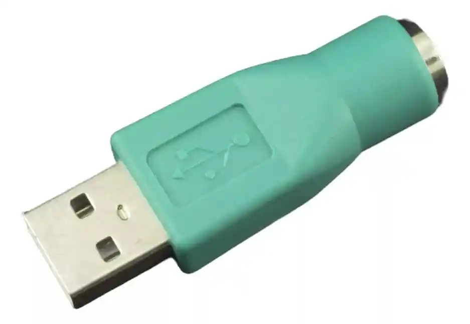 Adaptador Ps2 Hembra A Usb Macho Verde