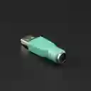 Adaptador Ps2 Hembra A Usb Macho Verde