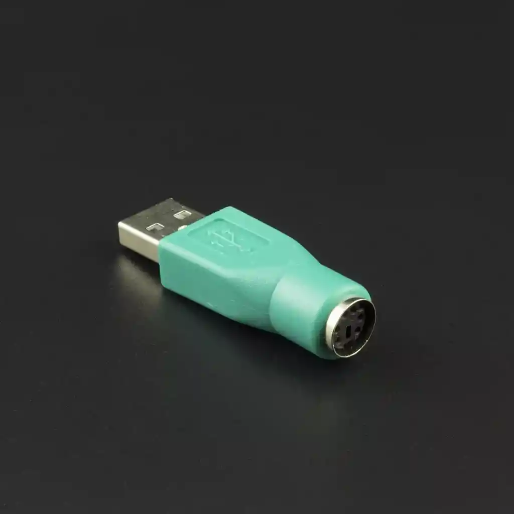 Adaptador Ps2 Hembra A Usb Macho Verde