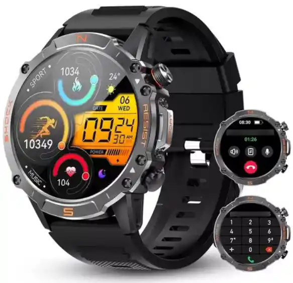 Smart Watch Mobulaa Amoled Tank5 Negro