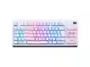 Teclado Gamer Vsg Quasar Rgb Switch Blue Blanco Rgb Spa