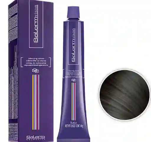Salerm Tinte Tono 5.0 Castaño Claro Frío (incluye Peróxido, Guantes Y Tratamiento)
